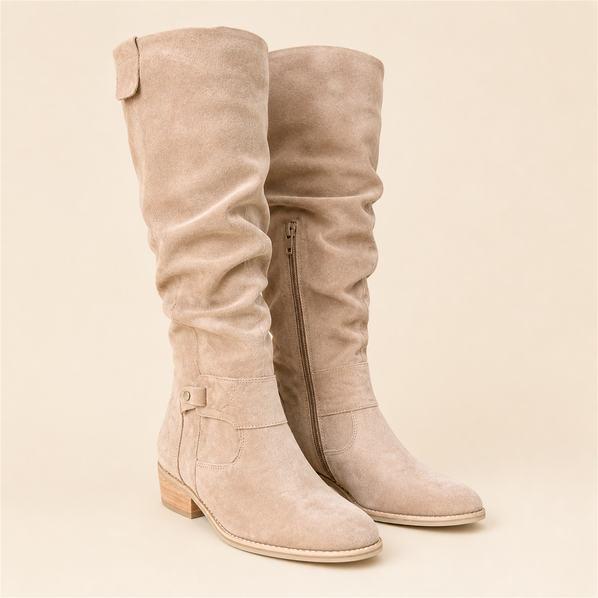 Raluca-Maria botine Bej — par, imagem principal