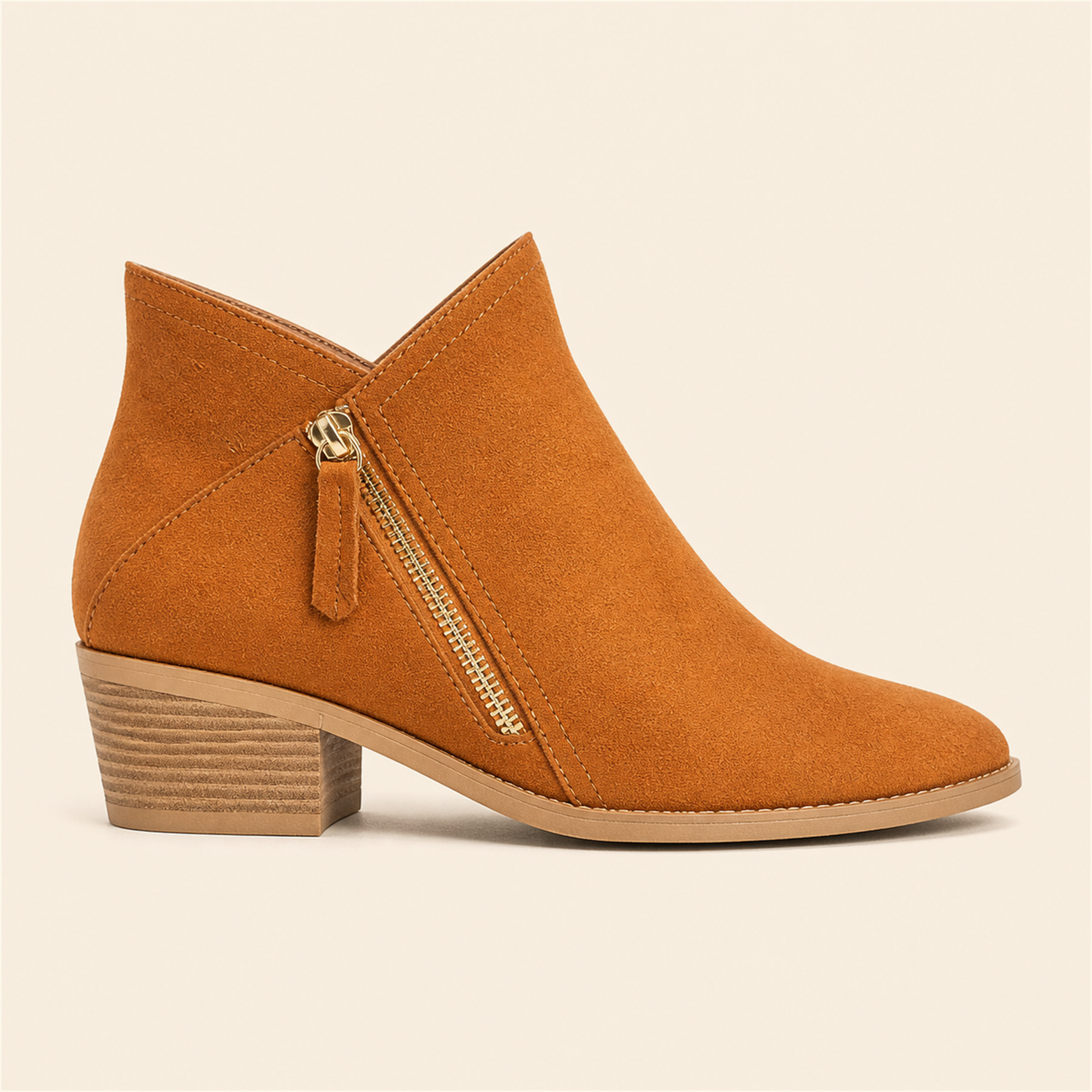 Margareta botine Culoarea cafeneaua - profil lateral