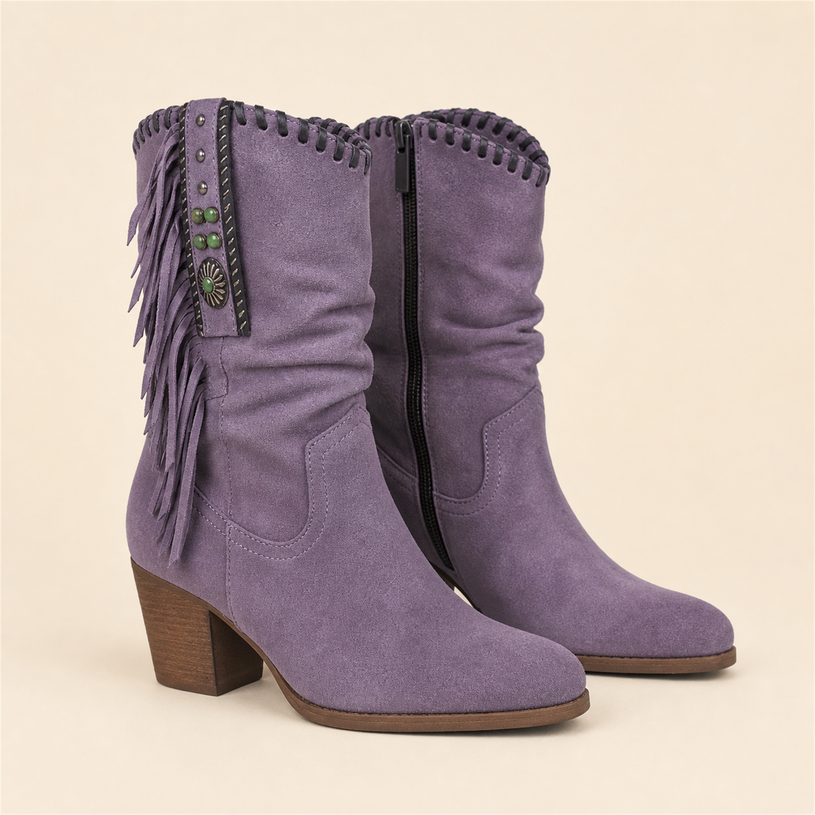 Laura botine Violet - vedere principală