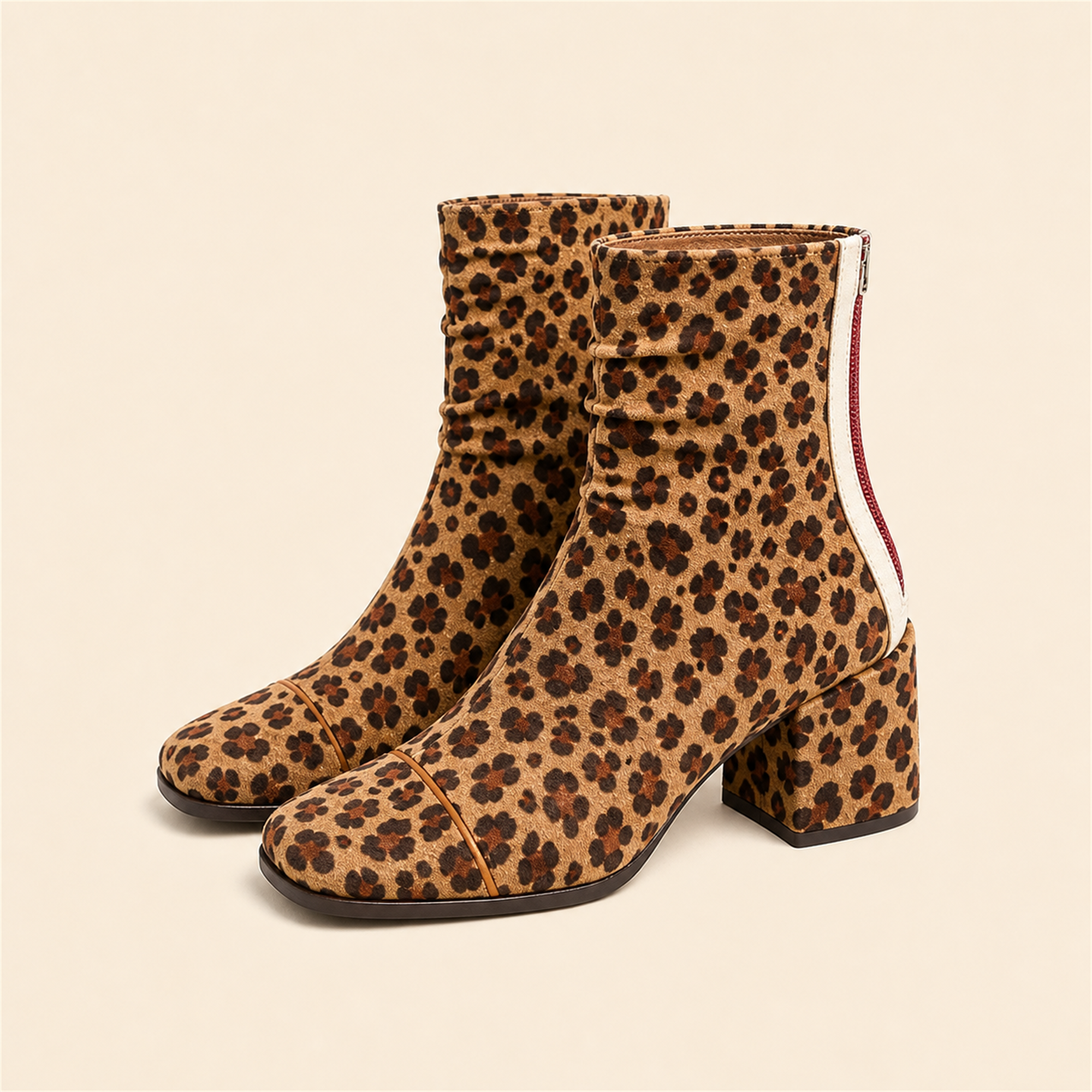 Ana-Daniela botine Leopard Print - vedere principală