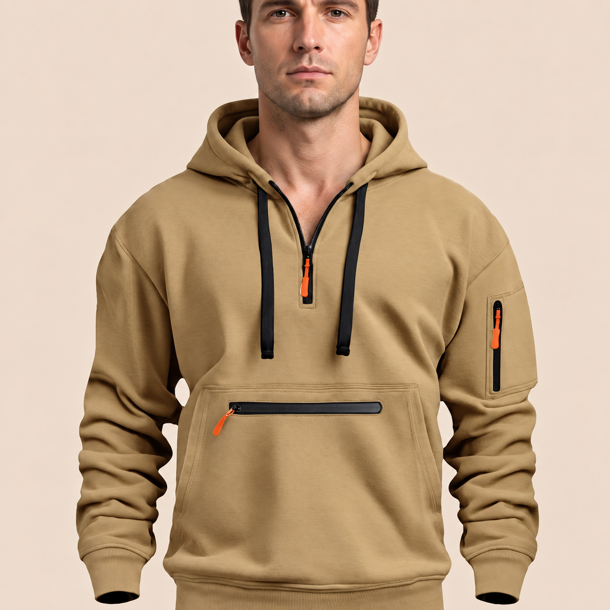 AlpenNord Kapuzenpullover – Khaki