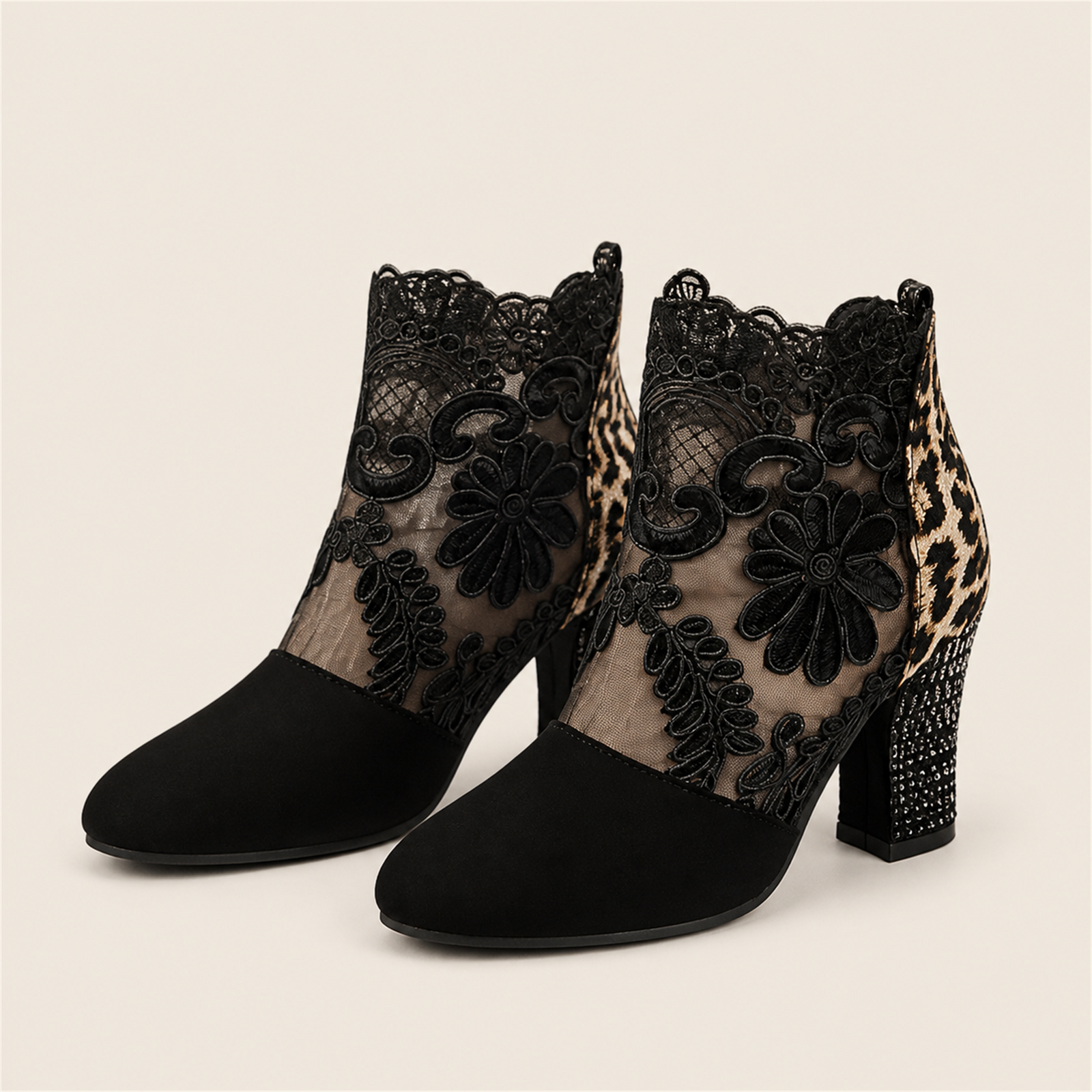 Noemi Leopard Negru - vedere principală pereche