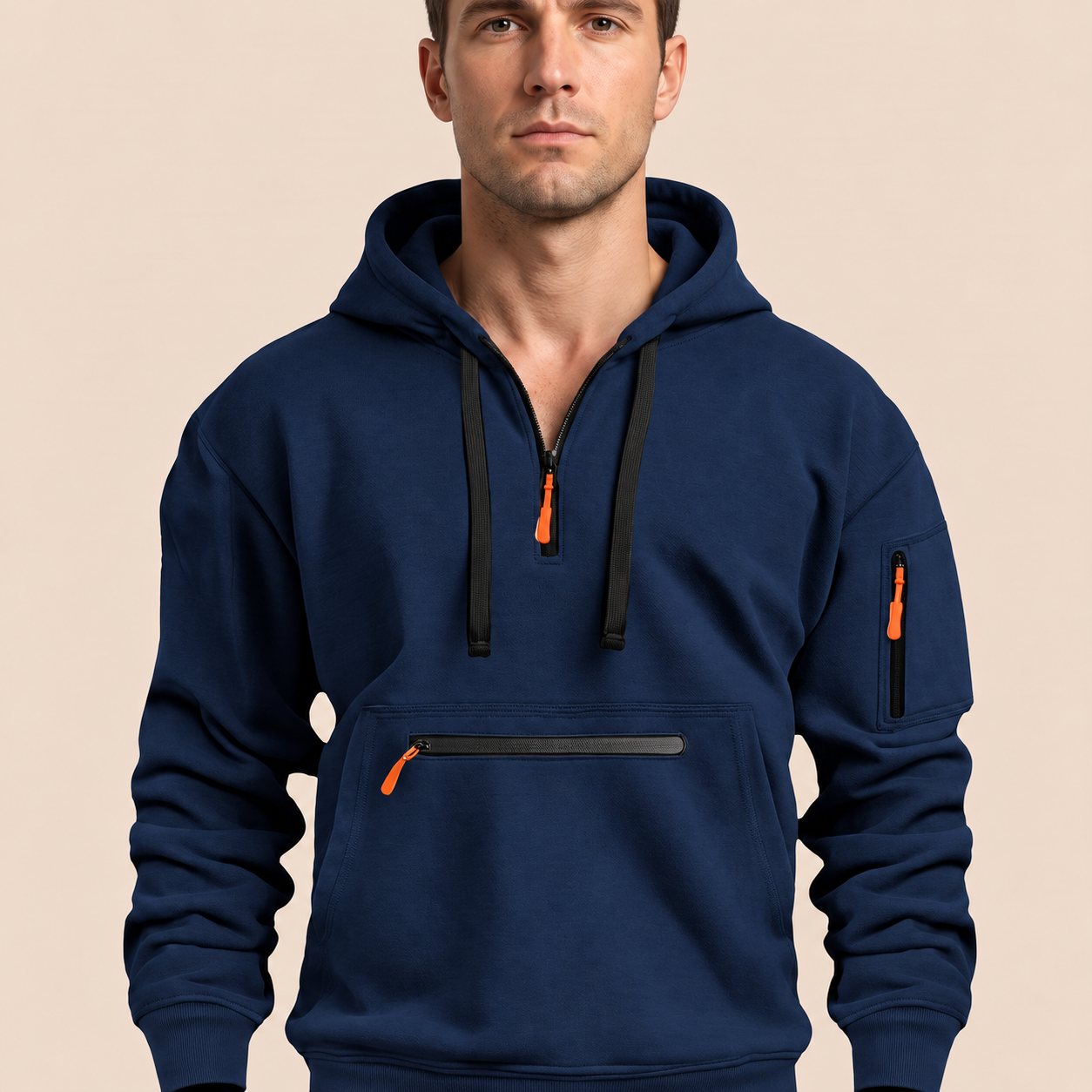AlpenNord Kapuzenpullover – Dunkelblau