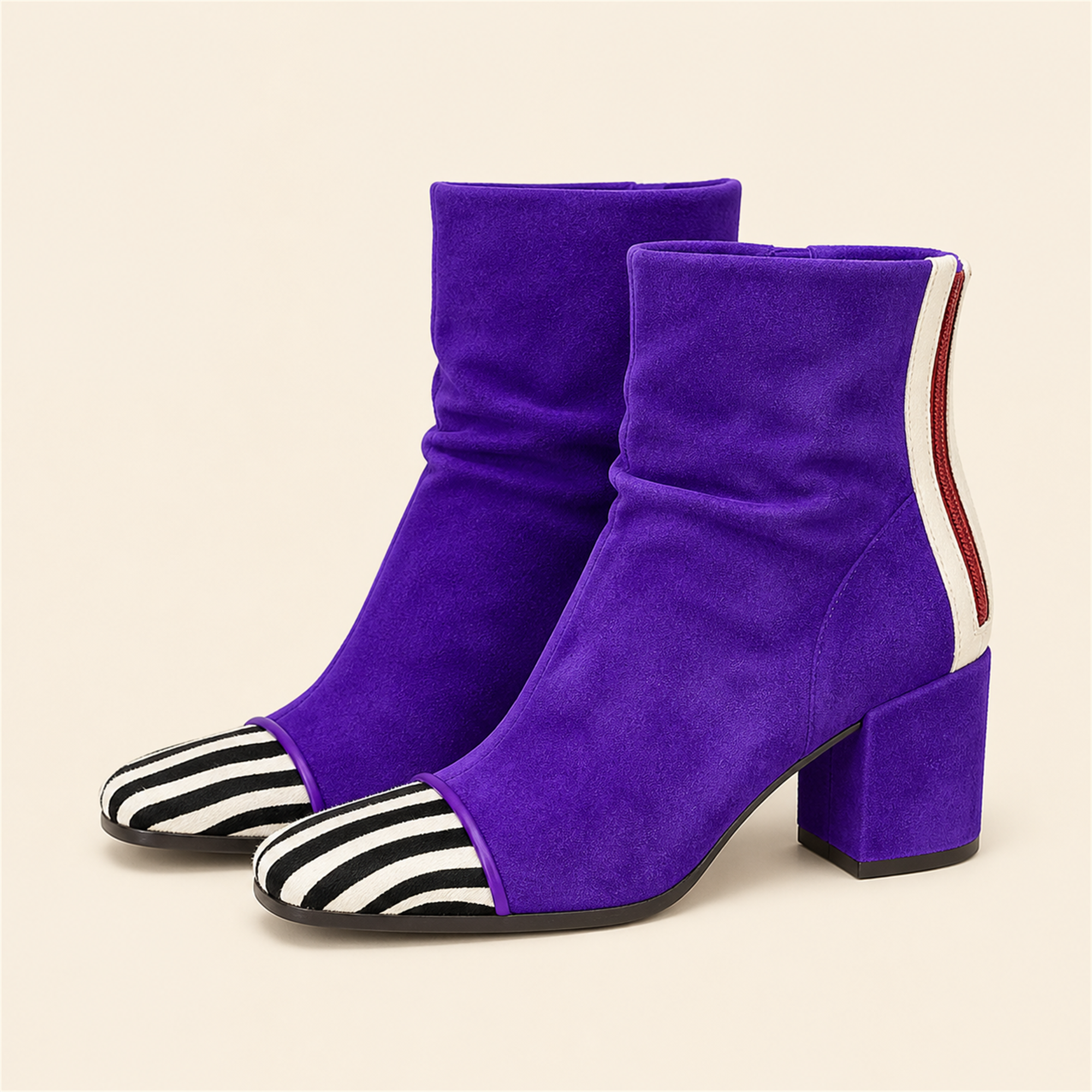 Ana-Daniela botine Violet Imperial - vedere principală