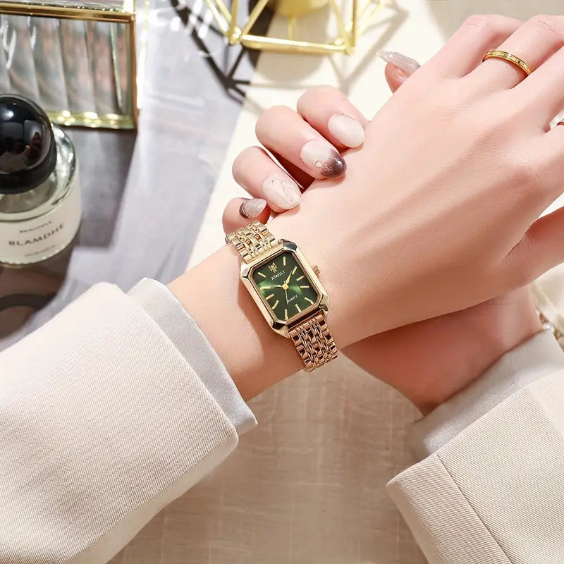 Gina | Rechteckige Uhr mit filigranem Armband