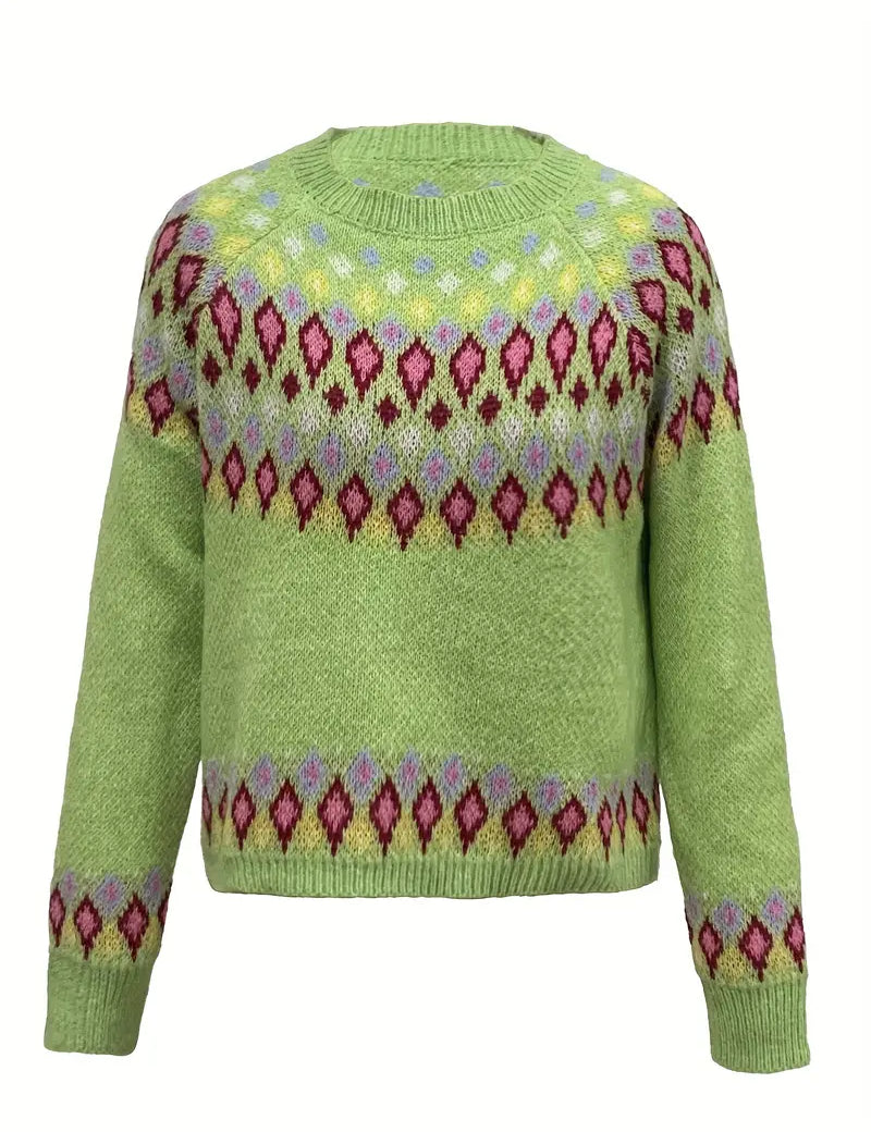 Mia – Pullover mit nordisch inspiriertem Muster, Ansicht 4