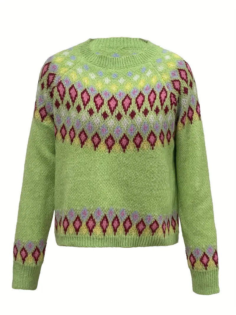 Mia – Pullover mit nordisch inspiriertem Muster, Ansicht 4