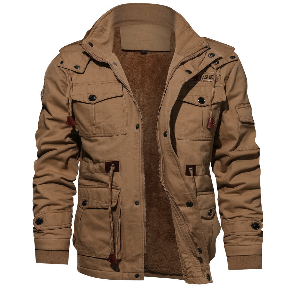 Utility-Feldjacke | Kordelzug und Taschen