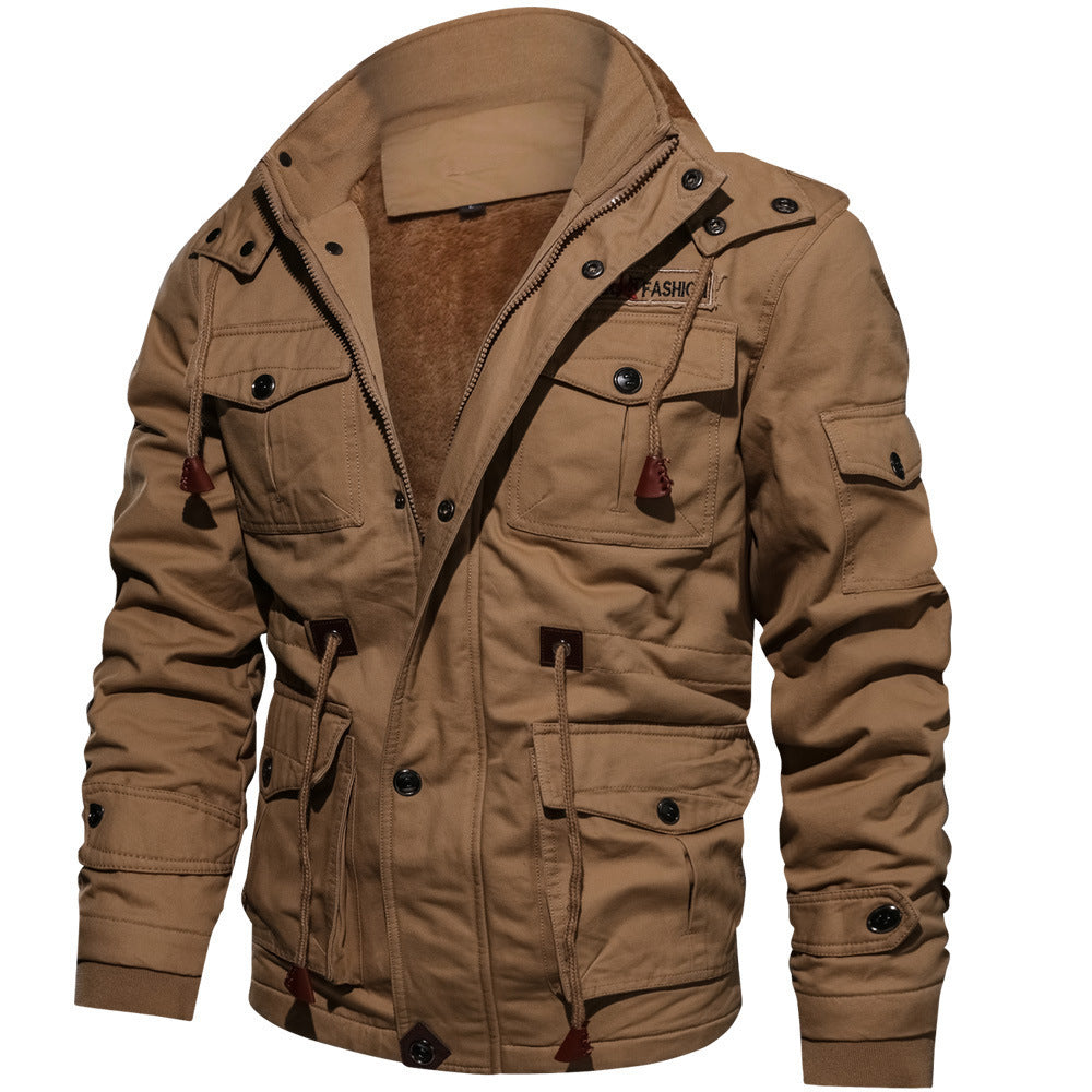 Utility-Feldjacke | Kordelzug und Taschen