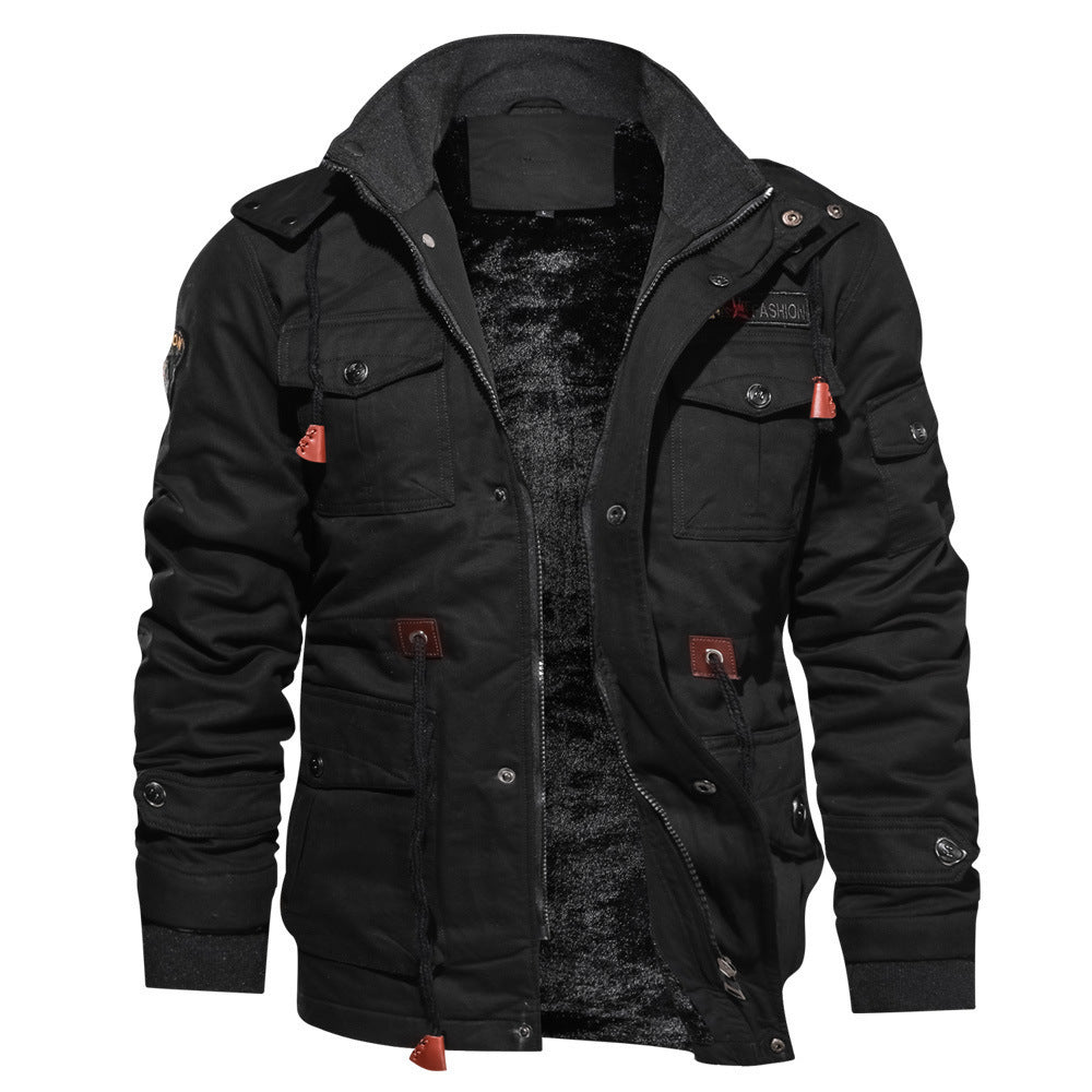 Utility-Feldjacke | Kordelzug und Taschen