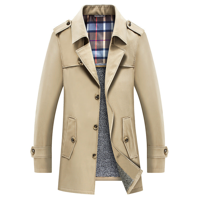 Klassischer Trenchcoat | Gestepptes Thermofutter
