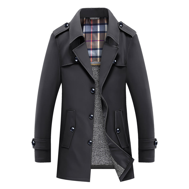 Klassischer Trenchcoat | Gestepptes Thermofutter