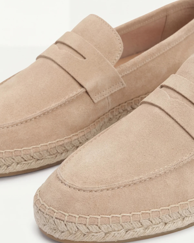 Daniel-George – Riviera Espadrilles aus beigem Wildleder – Bild 3