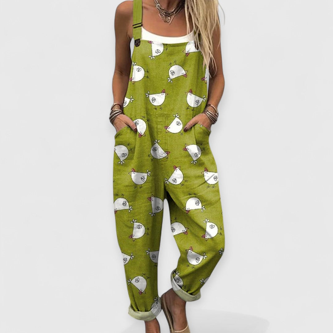 Renata | Overall mit Animal-Print