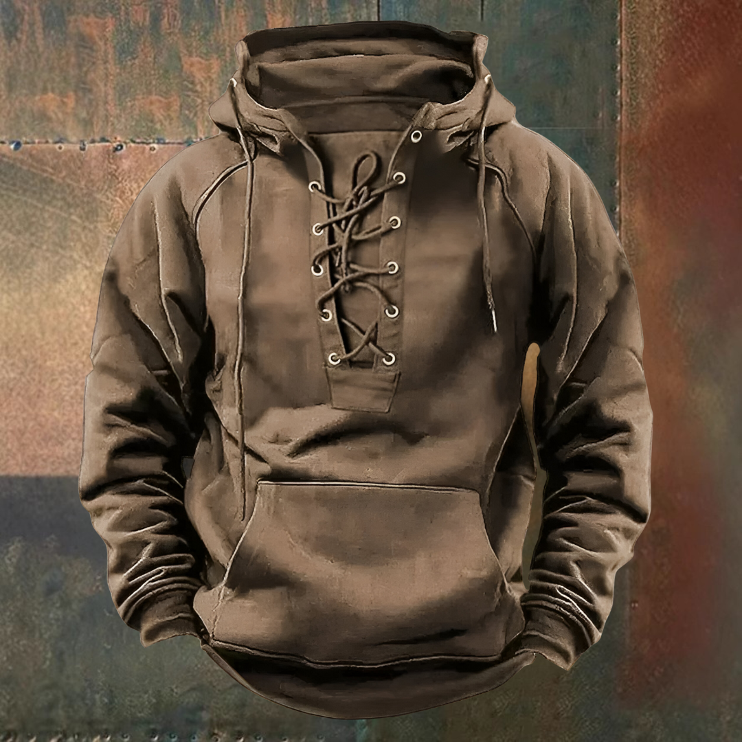 Alexandru-Adrian – Eleganter, wetterfester Kapuzenpullover – Khaki – Bild 1