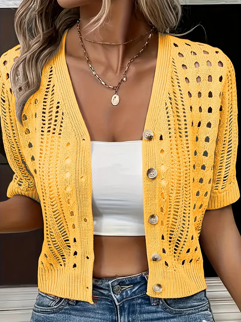 Kendall | Kurzärmeliger Cardigan – Bild 10