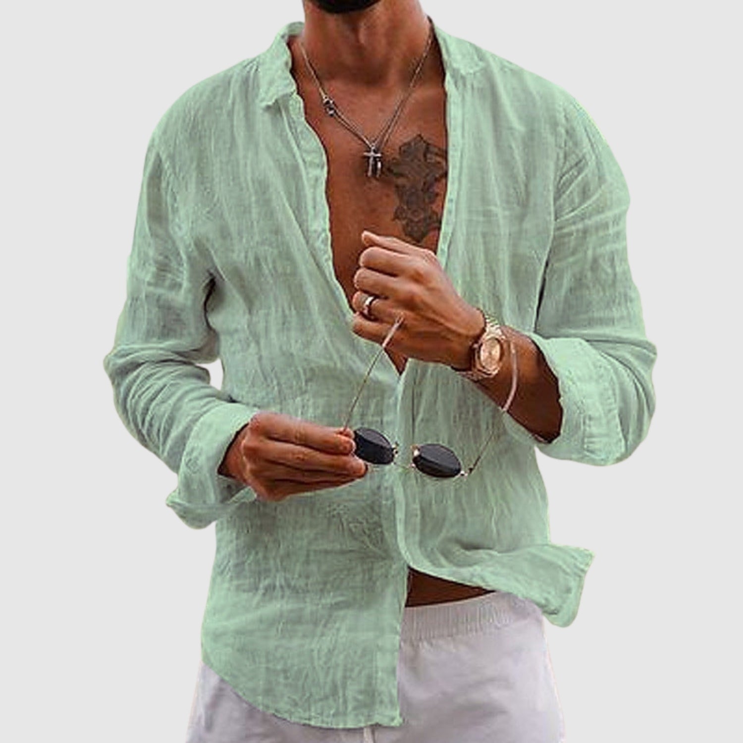 Bogdan-Adrian | Leichtes Hemd im Casual-Stil