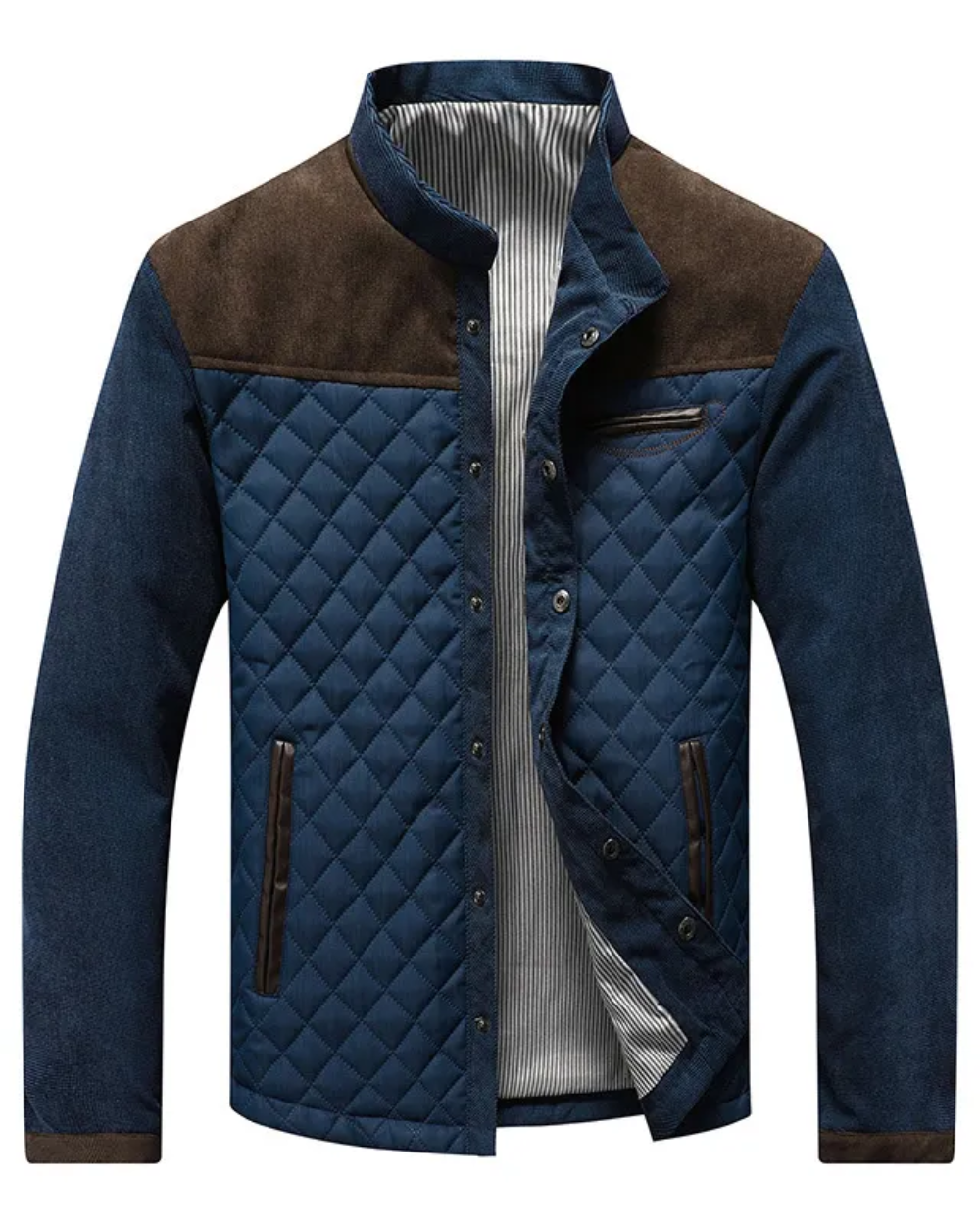 Men’s jacket with long sleeves, pockets, and buttons Braun