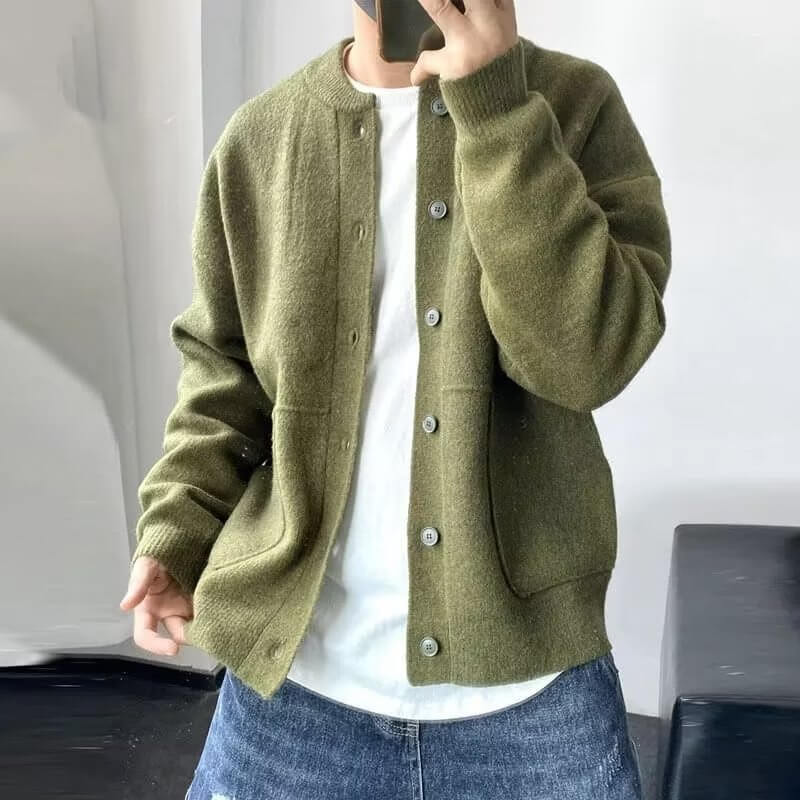 Alexandru-Cristian – Eleganter Cardigan mit weiten Taschen – Bild 2