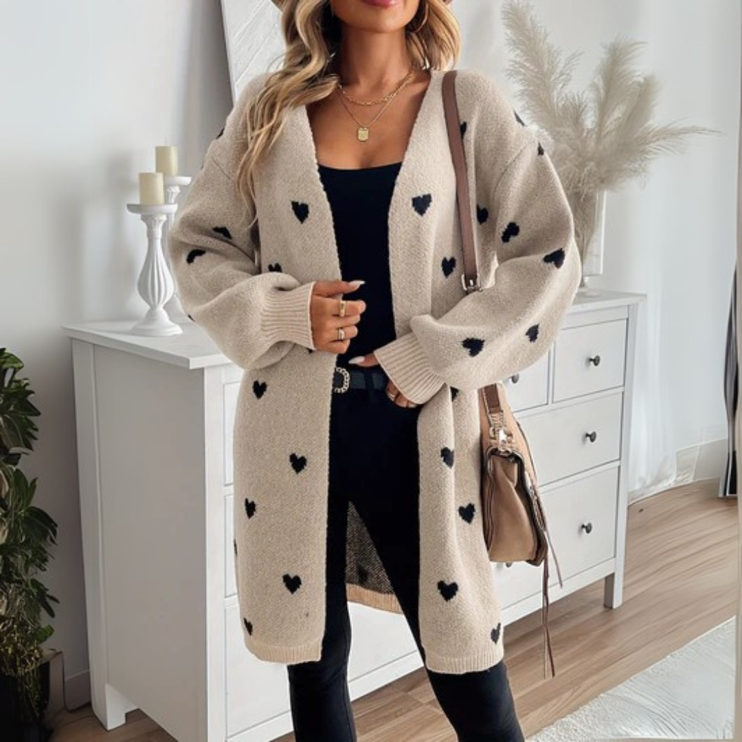 Julia | Herzmuster Cardigan – Bild 1