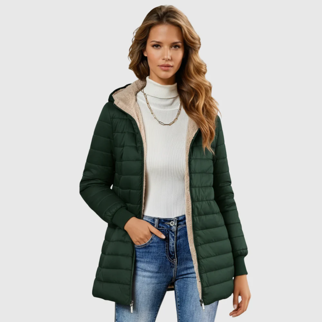 Antonia – Wintermantel mit Fleece – Bild 3