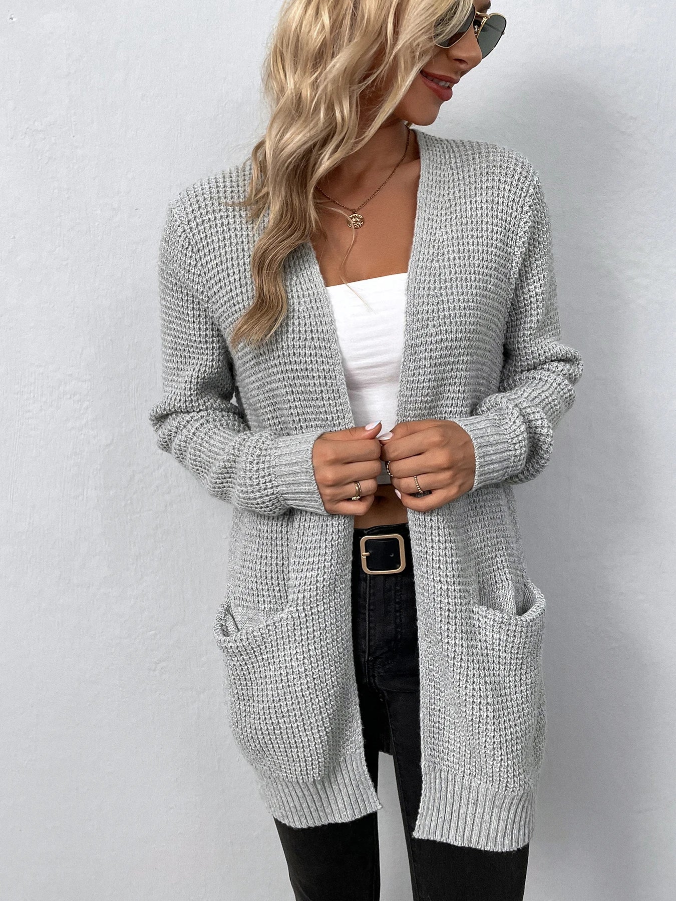 Nancy | Bequeme Strickcardigan mit Practical Taschen – Bild 7