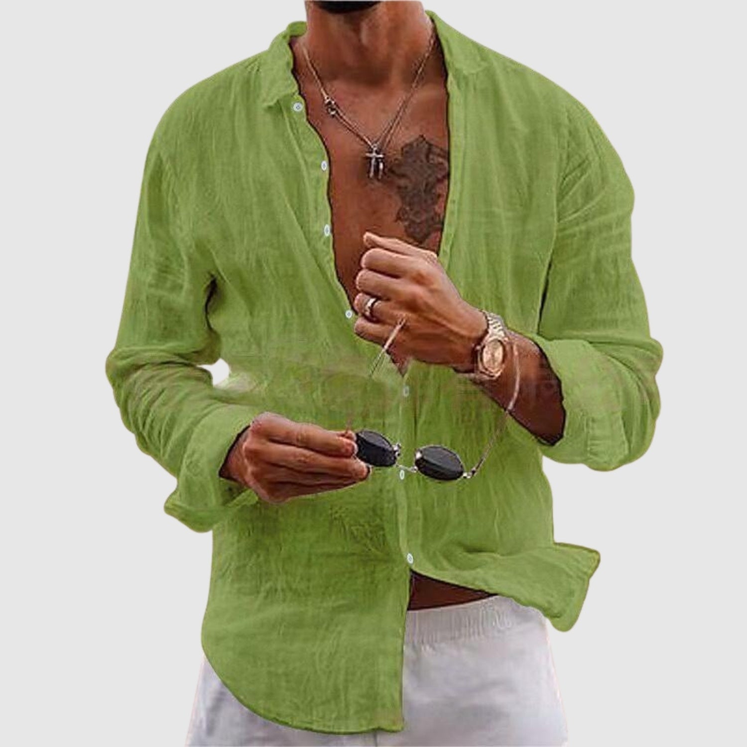 Bogdan-Adrian | Leichtes Hemd im Casual-Stil
