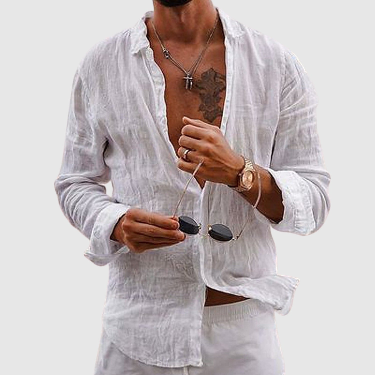Bogdan-Adrian | Leichtes Hemd im Casual-Stil