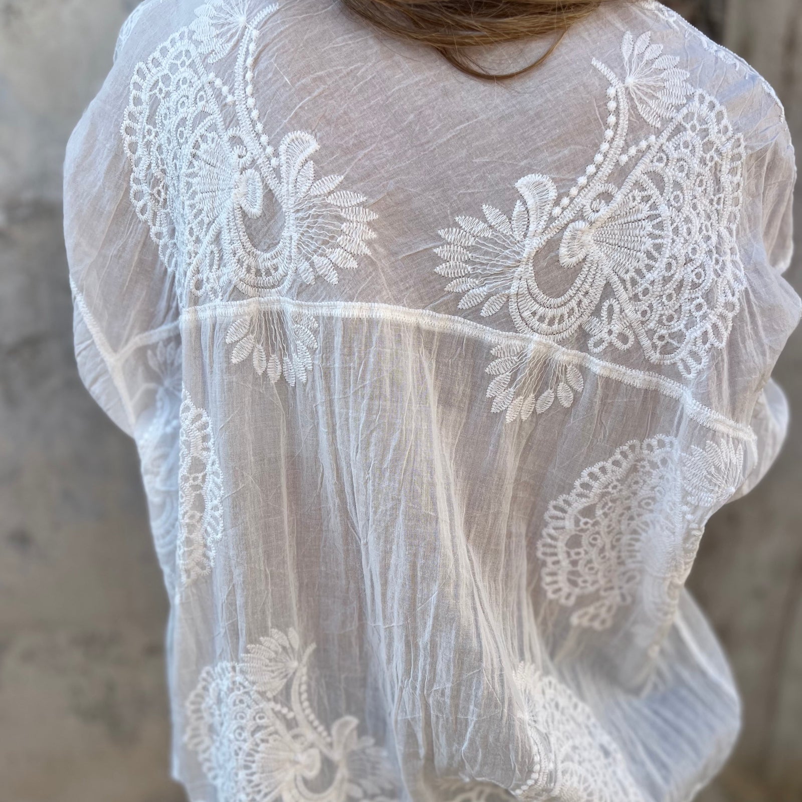 Laura | Gestickt lang-sleeved Cardigan – Bild 6