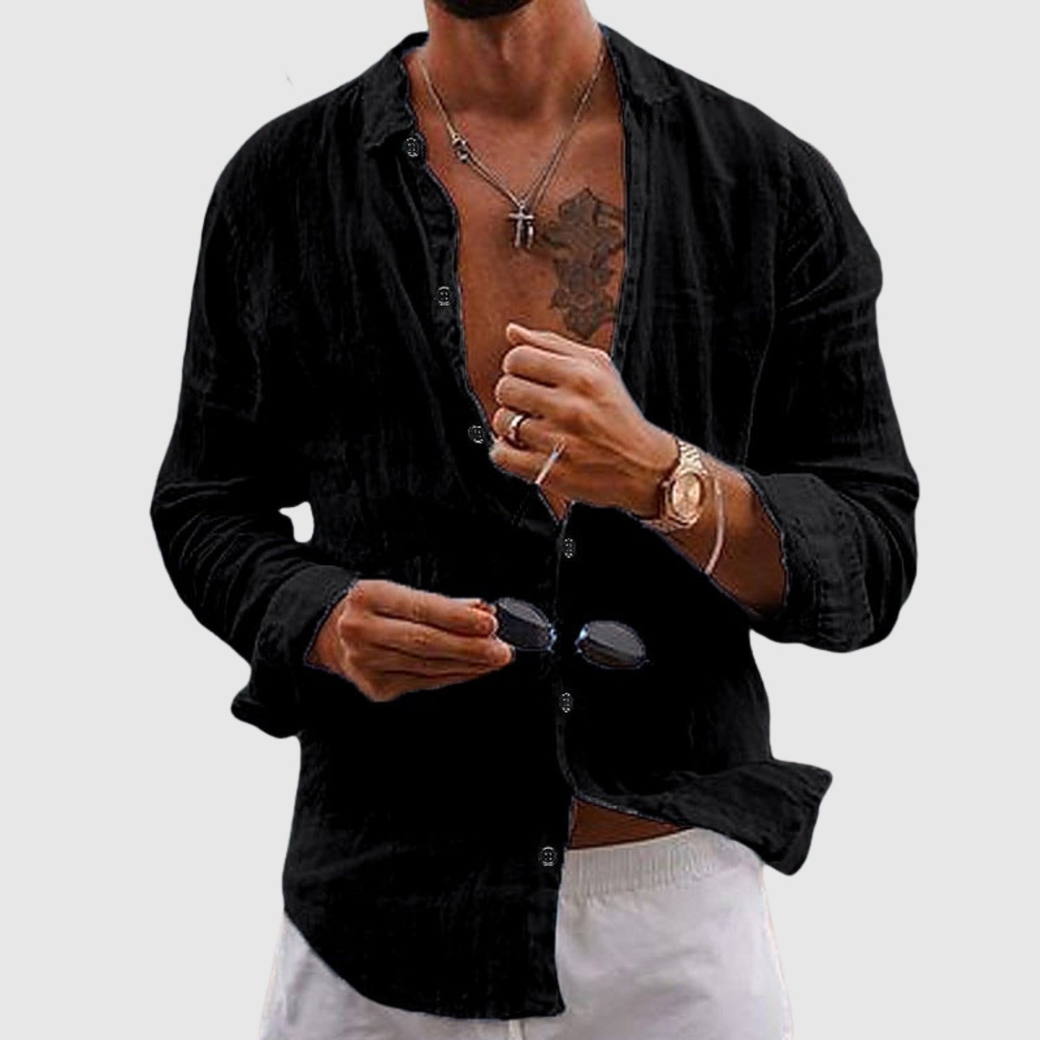 Bogdan-Adrian | Leichtes Hemd im Casual-Stil