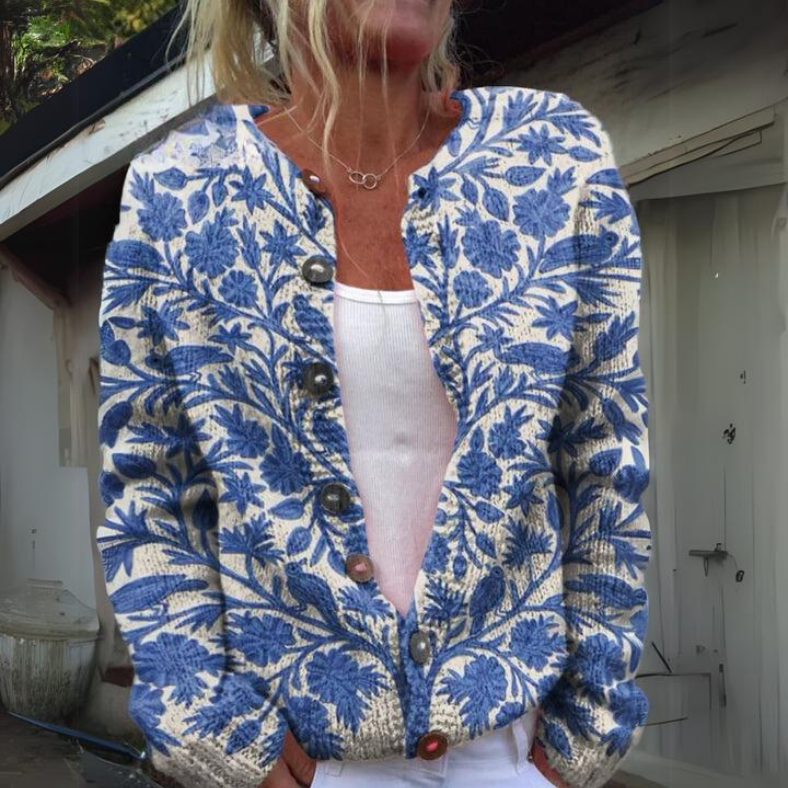 Leilani | Floraler Strickcardigan – Bild 2
