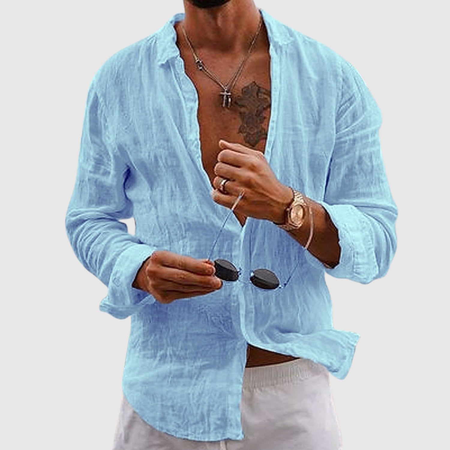 Bogdan-Adrian | Leichtes Hemd im Casual-Stil
