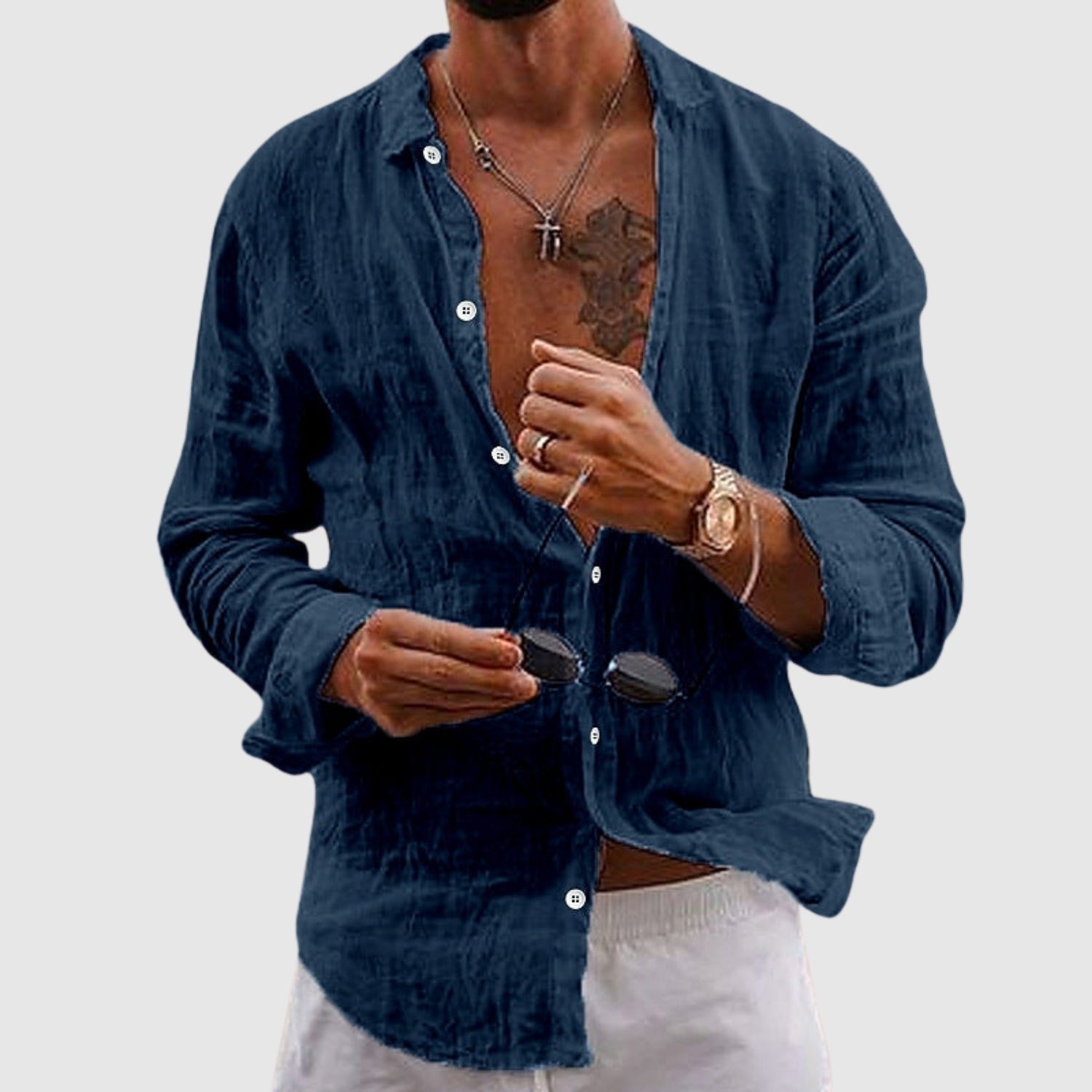 Bogdan-Adrian | Leichtes Hemd im Casual-Stil