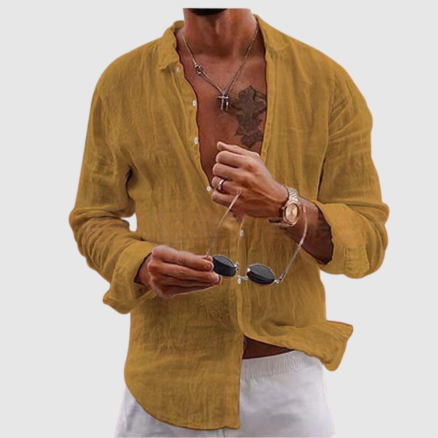 Bogdan-Adrian | Leichtes Hemd im Casual-Stil