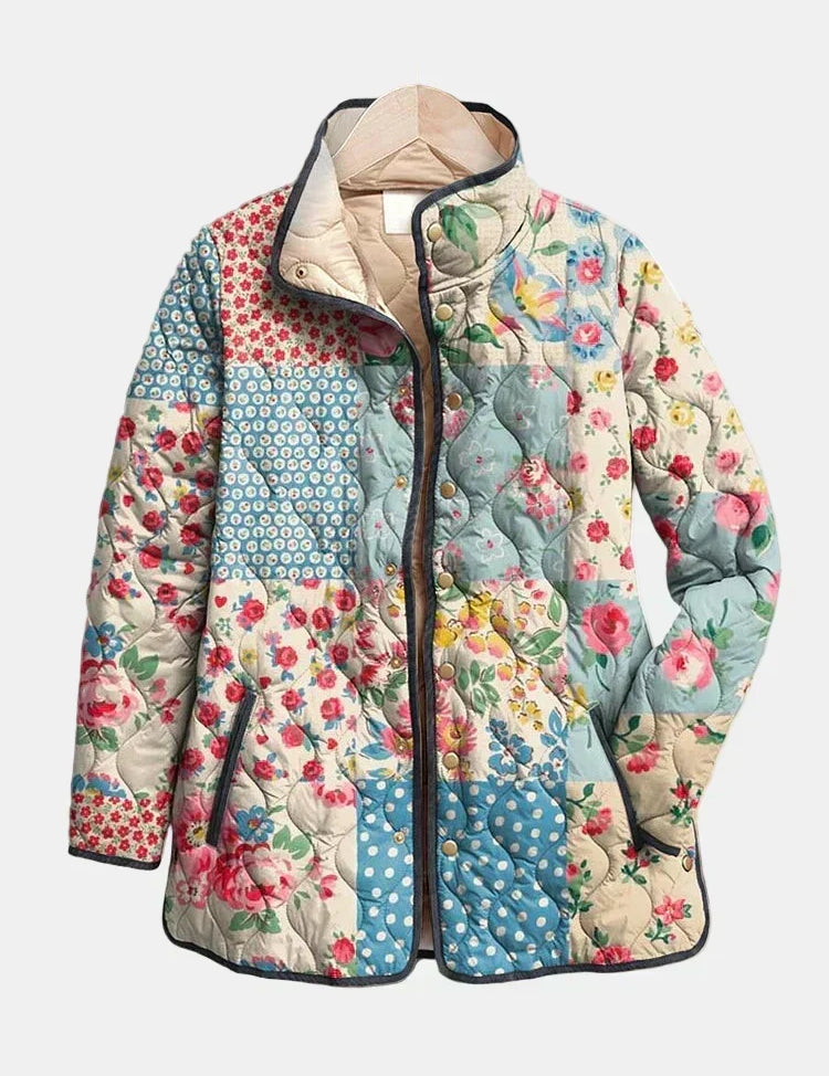 Zarae – Geblümte Steppjacke
