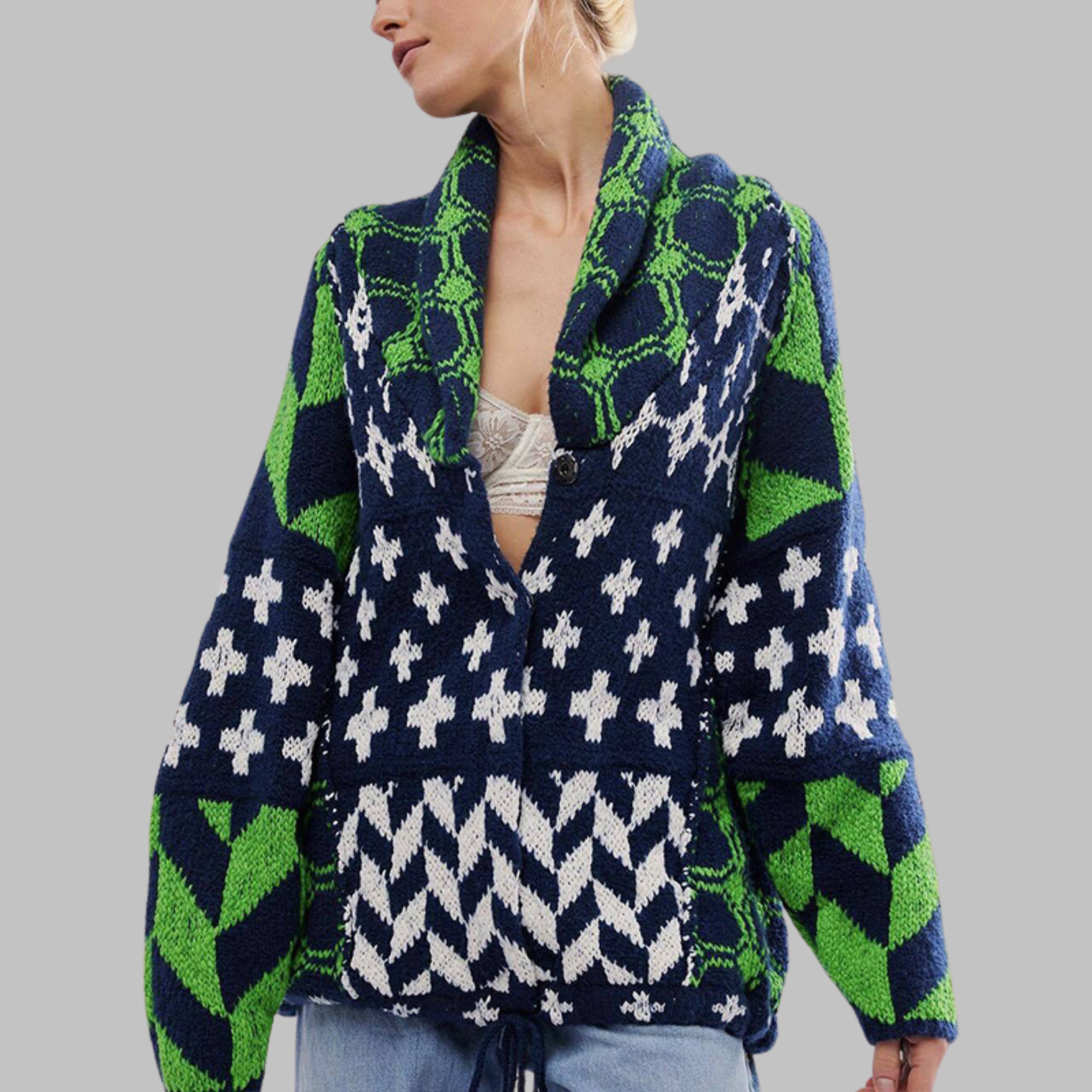 Portia | Vintage-Oversized Cardigan – Bild 11