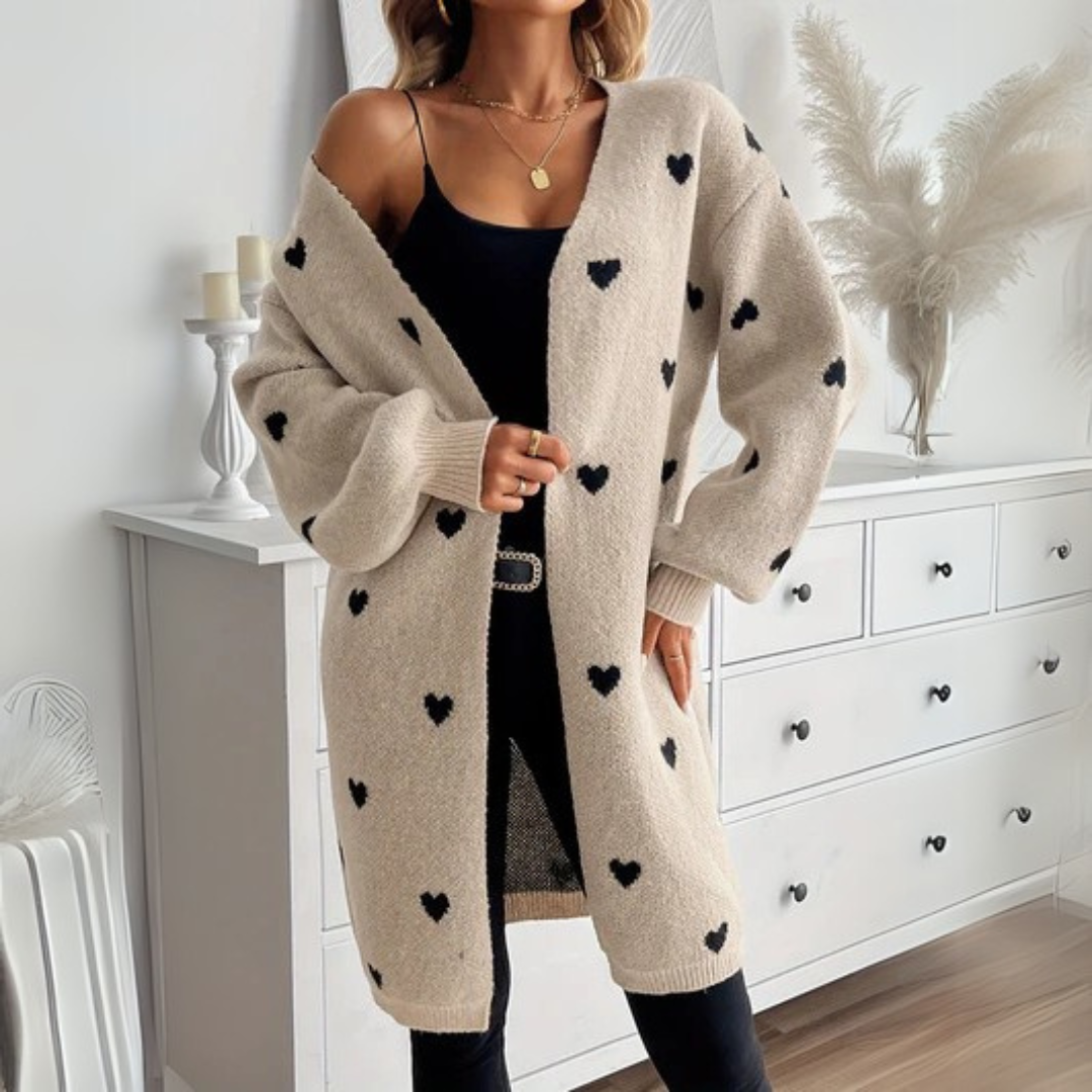 Julia | Herzmuster Cardigan – Bild 2