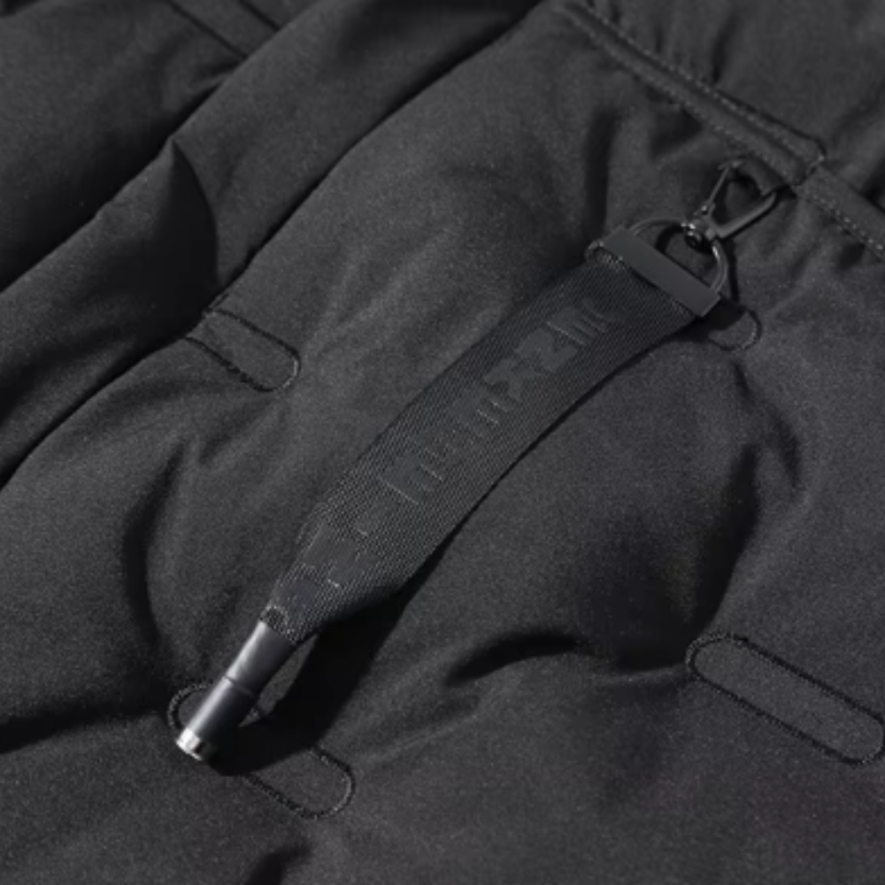 Long Winter Jacket Schwarz