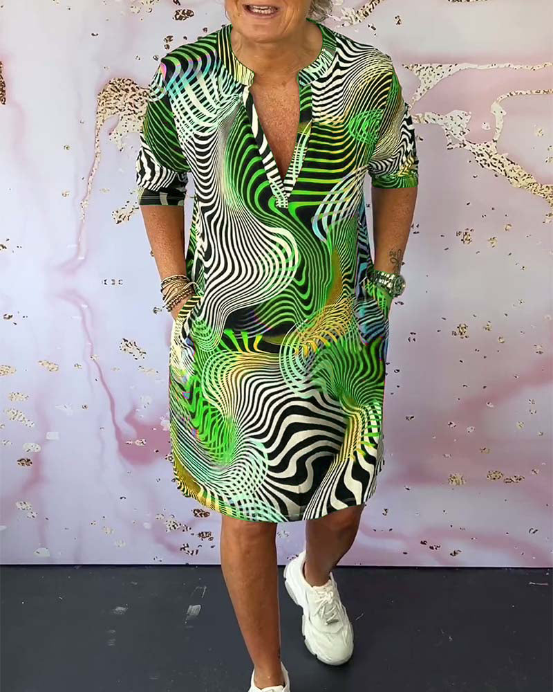 Luminita | Kleid mit optischer Täuschung