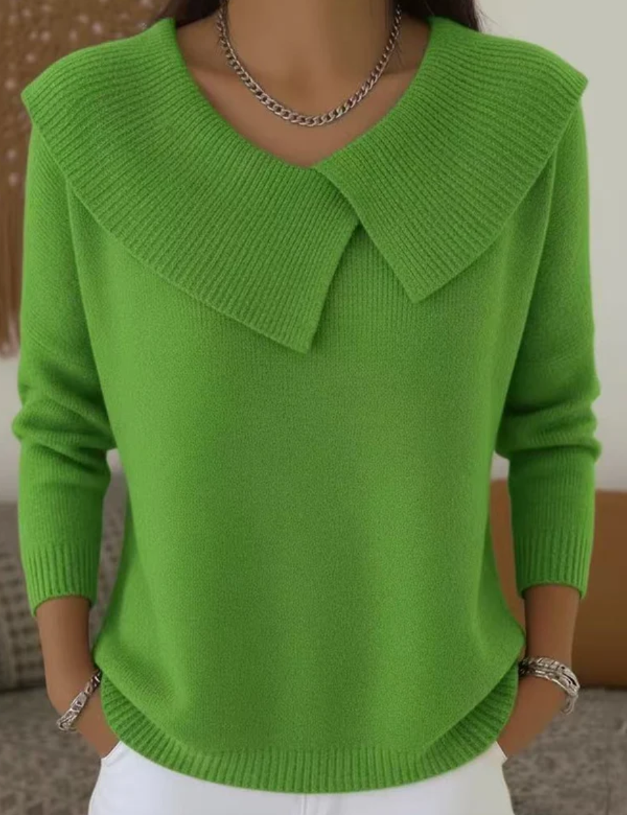 Adela | Warmer Pullover mit weichem Kragen