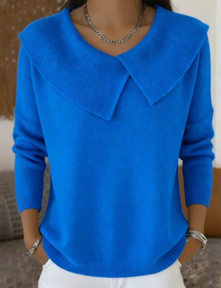 Adela | Warmer Pullover mit weichem Kragen