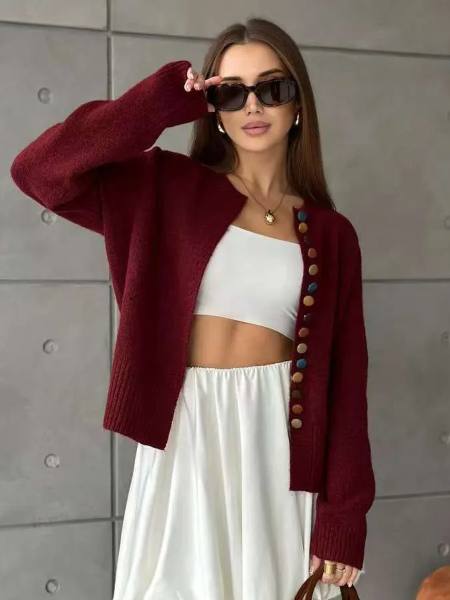 The Noelle | BUTTON-ACCENT Cardigan – Bild 6