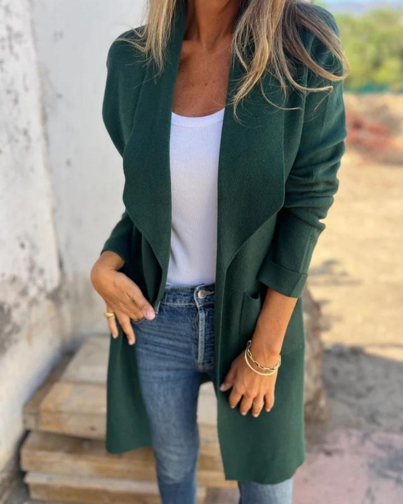 Eigona | Lässig Lapel Cardigan Jacke – Bild 1