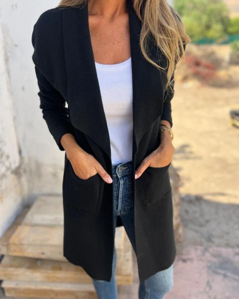Eigona | Lässig Lapel Cardigan Jacke – Bild 6