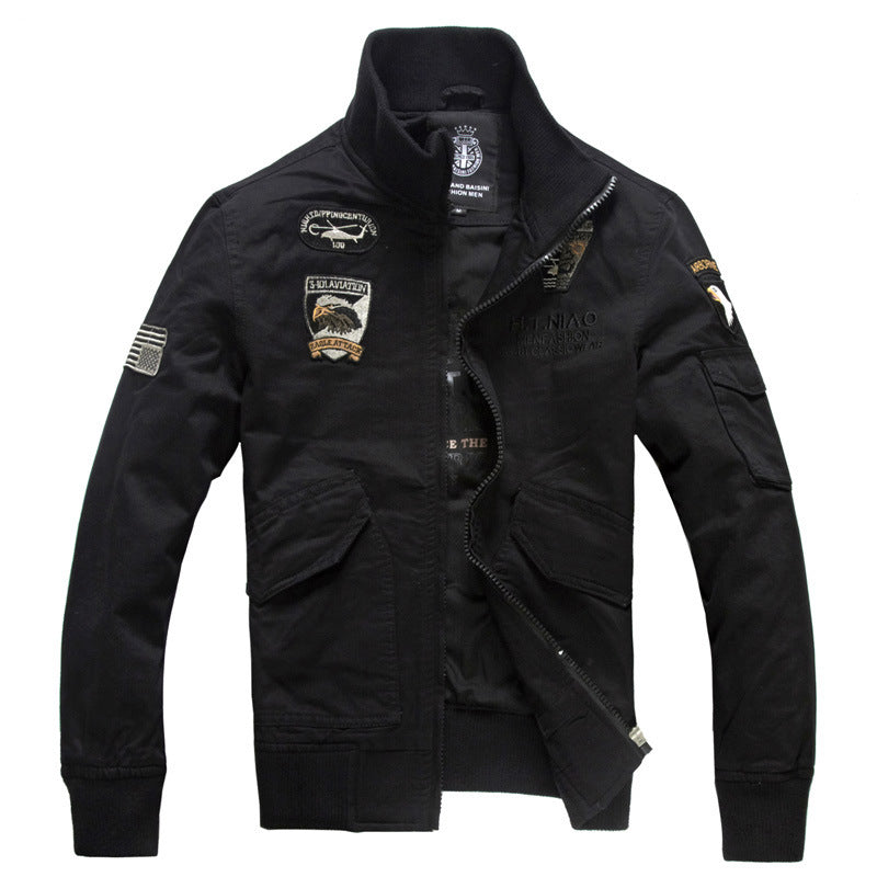 Herren-Militärjacke | Lange Ärmel und Taschen