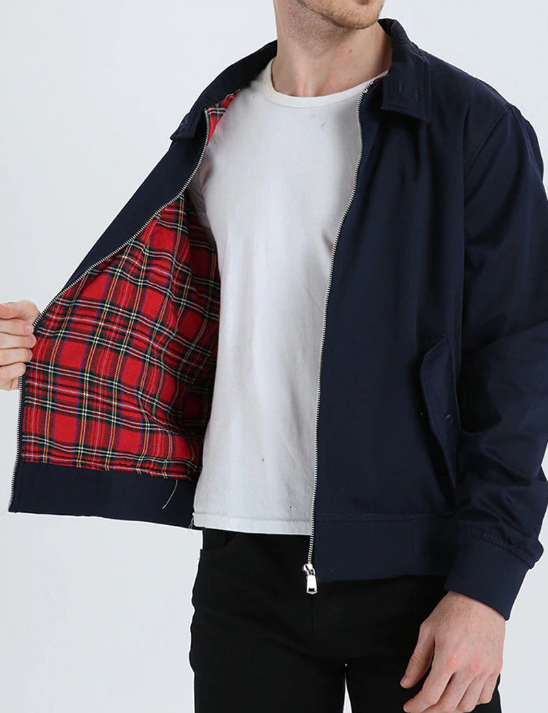 Harry | Klassische Stone-Jacke - Marineblau
