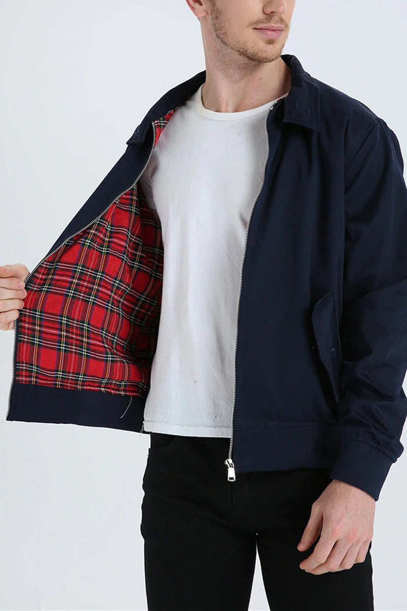 Harry | Klassische Stone-Jacke - Marineblau
