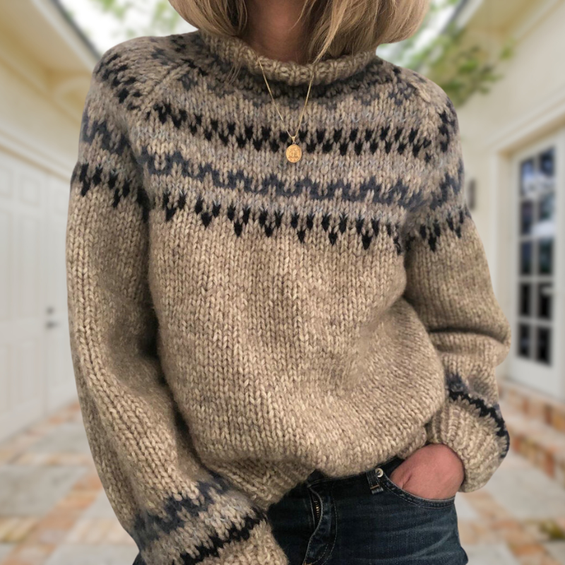 Ashley – Pullover mit Retro-Muster, Ansicht 5