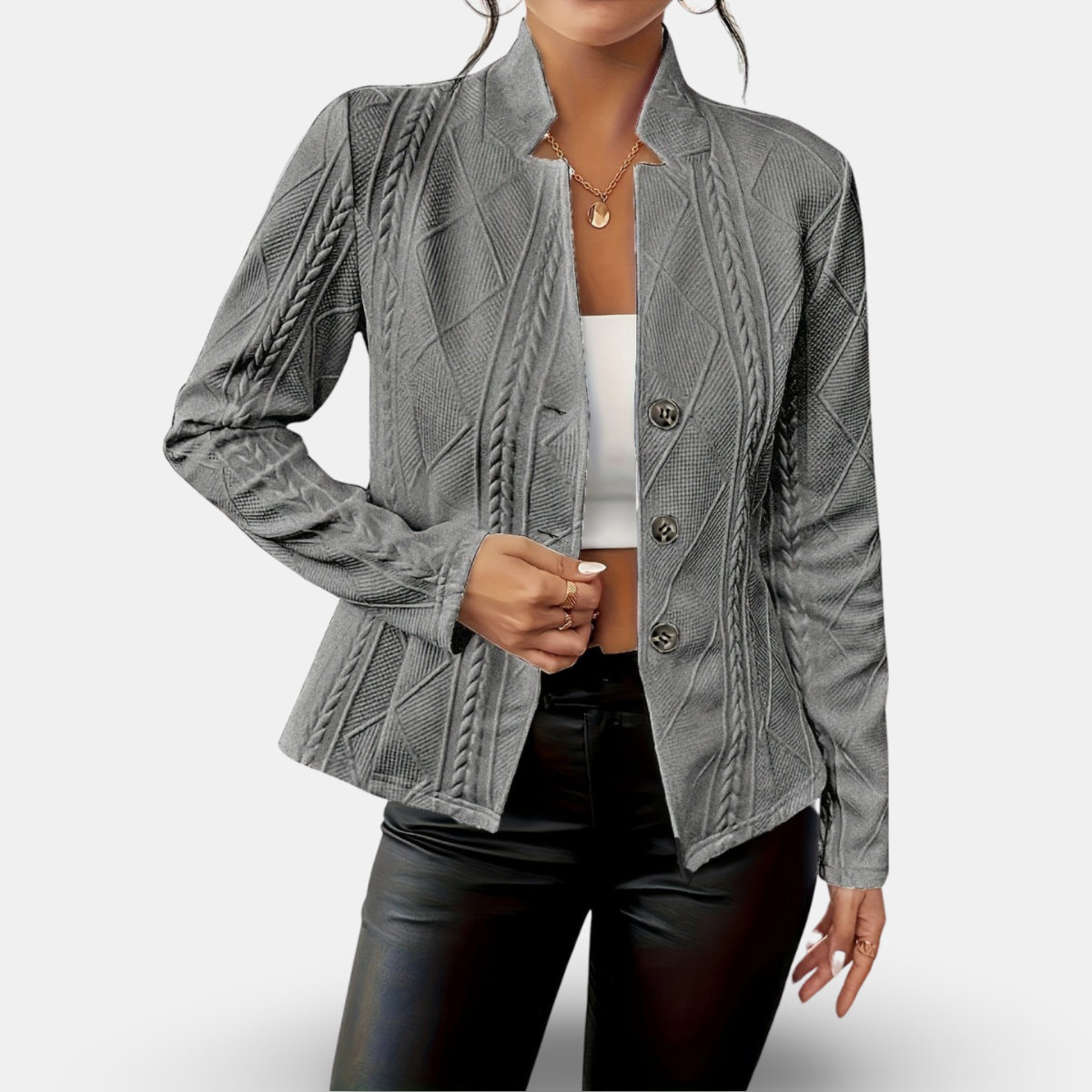 Susanna | Eleganter figurbetonter Cardigan – Bild 6
