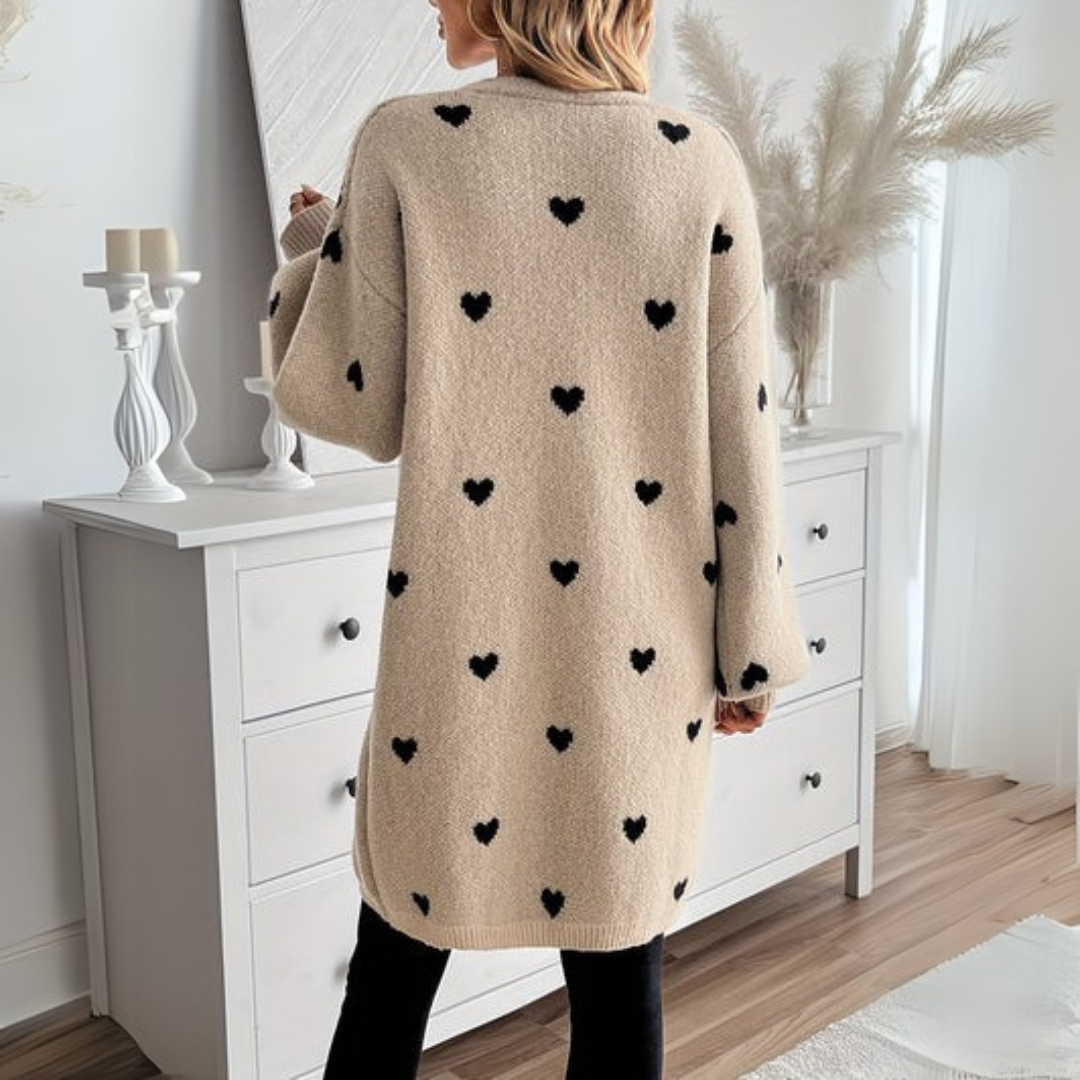 Julia | Herzmuster Cardigan – Bild 3